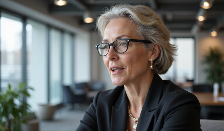 CEO interview discussing leadership